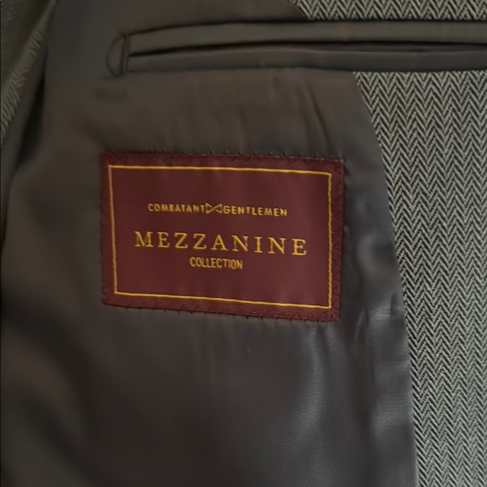 Gray Wool Blazer with Notch Lapel - Picture 2 of 6